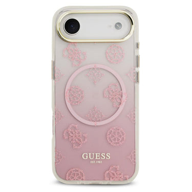 Guess Peony Gradient Glitter MagSafe Case for iPhone Air - Pink